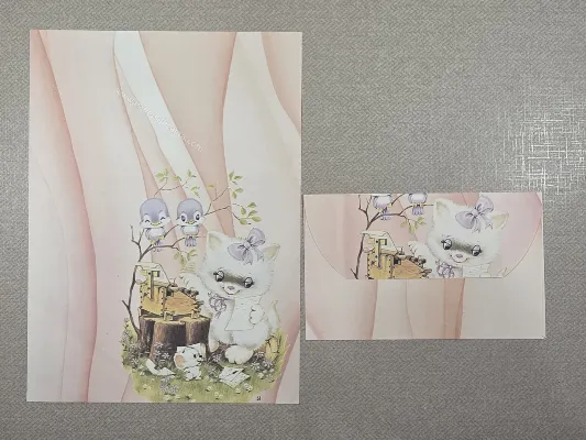 Conjunto de papel de carta antigo - 999