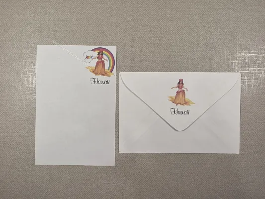 Conjunto de papel de carta antigo - 1002