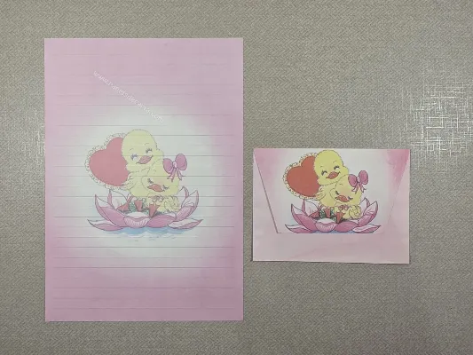 Conjunto de papel de carta antigo - 1003