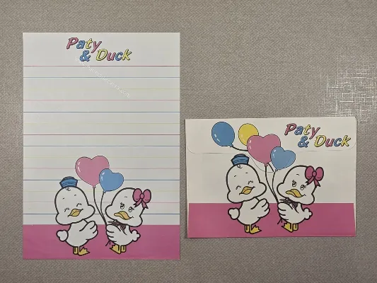 Conjunto de papel de carta antigo - 1004