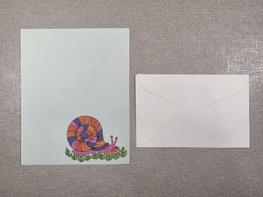 Conjunto de papel de carta antigo - 1006