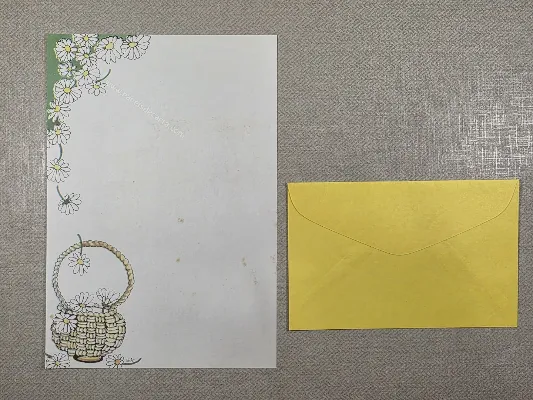Conjunto de papel de carta antigo - 1010