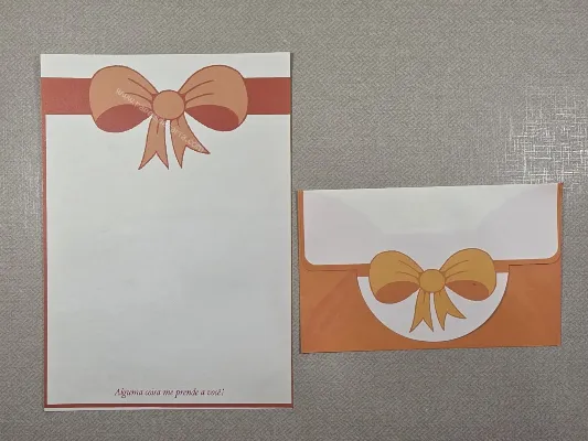 Conjunto de papel de carta antigo - 1011