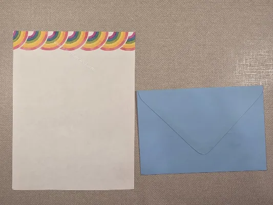 Conjunto de papel de carta antigo - 1015