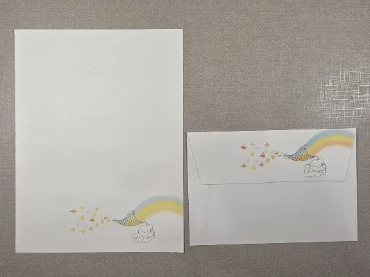 Conjunto de papel de carta antigo - 1019