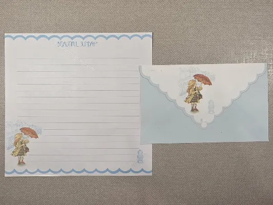 Conjunto de papel de carta antigo - 1020