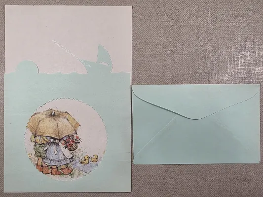 Conjunto de papel de carta antigo - 1023