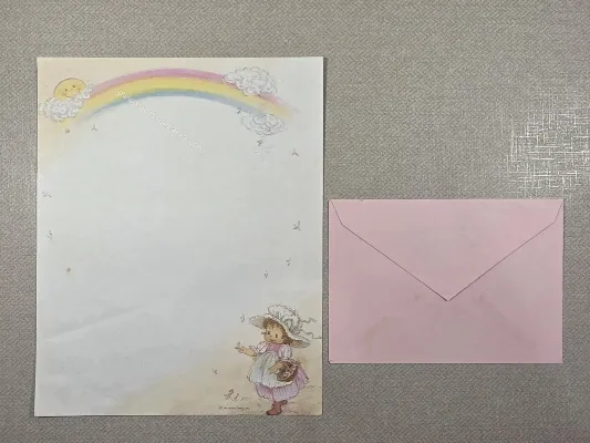 Conjunto de papel de carta antigo - 1028