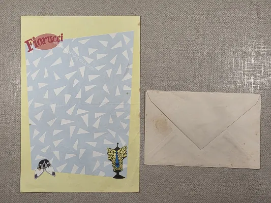 Conjunto de papel de carta antigo - 1030