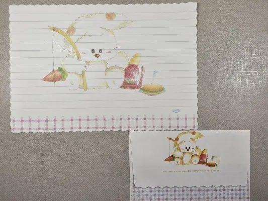 Conjunto de papel de carta antigo - 1033