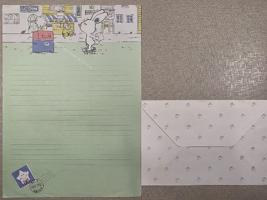 Conjunto de papel de carta antigo - 1034