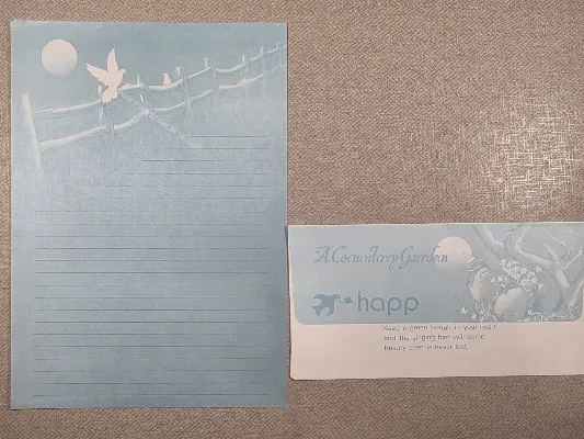 Conjunto de papel de carta antigo - 1035