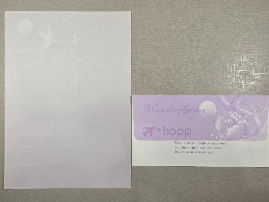 Conjunto de papel de carta antigo - 1036