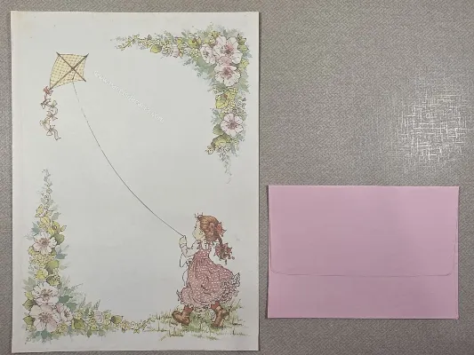 Conjunto de papel de carta antigo - 1040