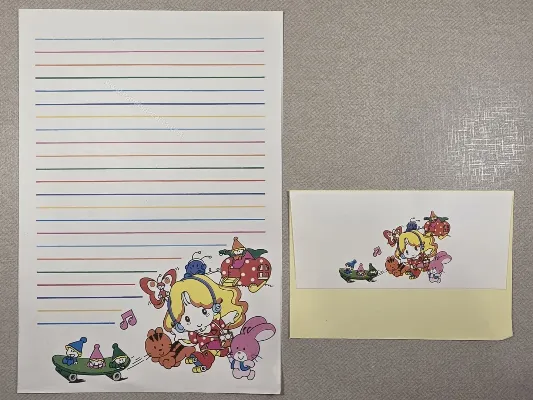 Conjunto de papel de carta antigo - 1041