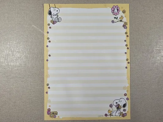 Papel de carta do Snoopy 87