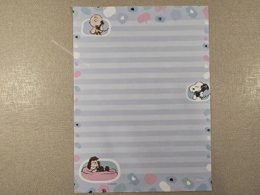 Papel de carta do Snoopy 91