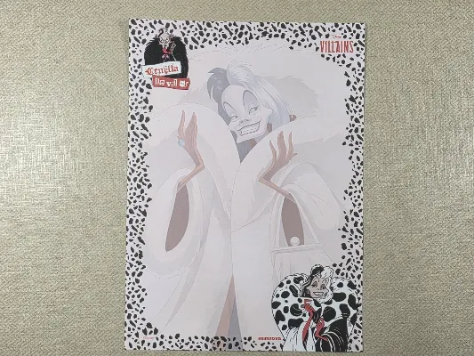 Papel de carta - Vilões da Disney - 01