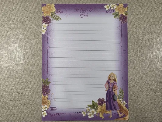 Papel de carta Disney Princess - 47