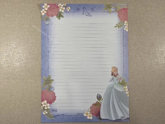 Papel de carta Disney Princess - 48