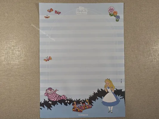 Papel de carta da Alice in Wonderland 63