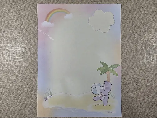 Papel de carta  dos ursinhos carinhosos - 126
