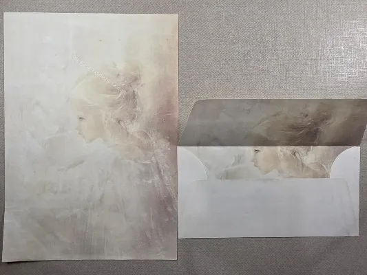 Papel de carta antigo - Coleção Julia - 45