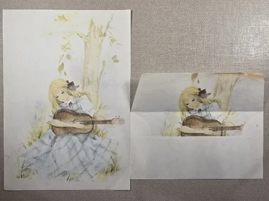 Papel de carta antigo - Coleção Julia - 46