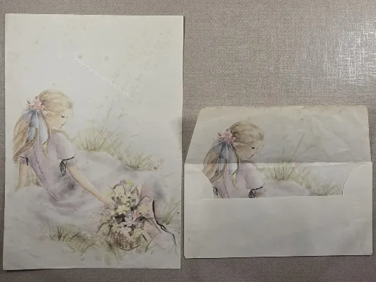 Papel de carta antigo - Coleção Julia - 47
