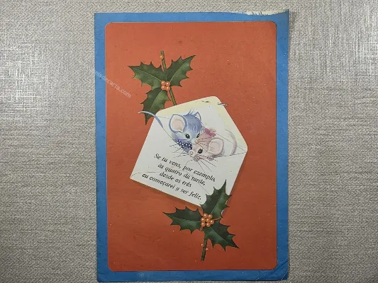 Papel de carta médio Borda azul 313