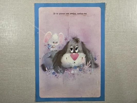 Papel de carta médio Borda azul 315
