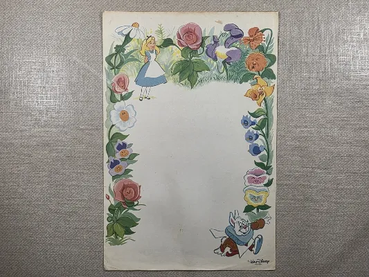 Papel de carta médio Walt Disney - 01