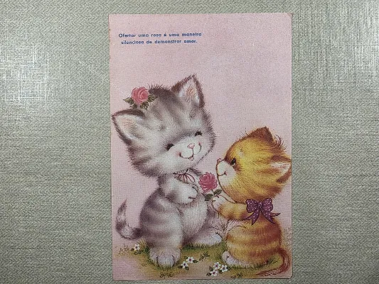 Papel de carta antigo - Bichinhos - 4110