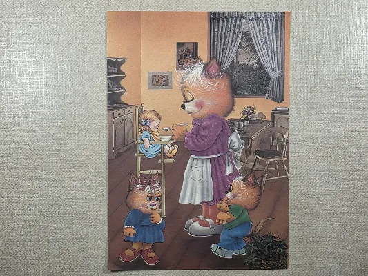 Papel de carta antigo - Bichinhos - 4122