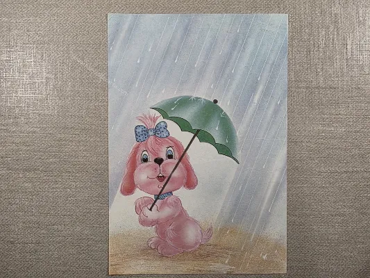 Papel de carta antigo - Bichinhos - 4123