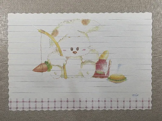 Papel de carta antigo - Bichinhos - 4129