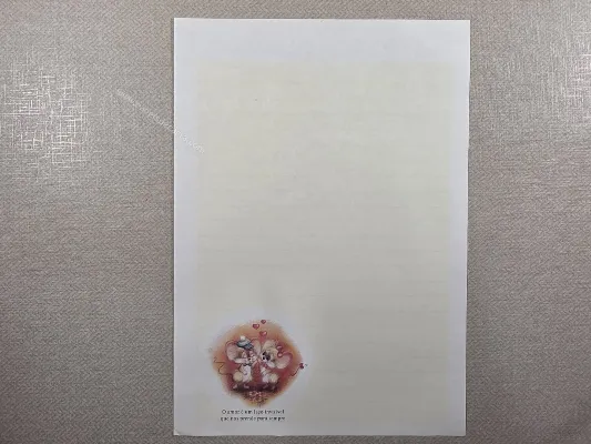 Papel de carta antigo - Bichinhos - 4133