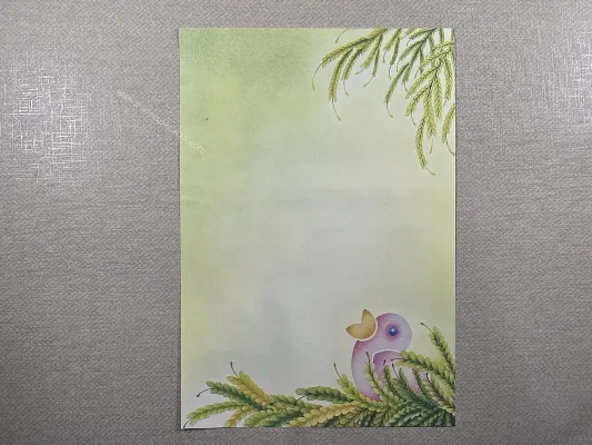 Papel de carta antigo - Bichinhos - 4134