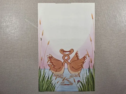 Papel de carta antigo - Bichinhos - 4143