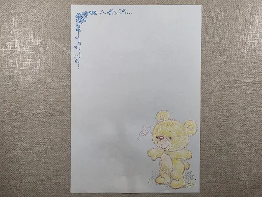Papel de carta antigo - Bichinhos - 4149