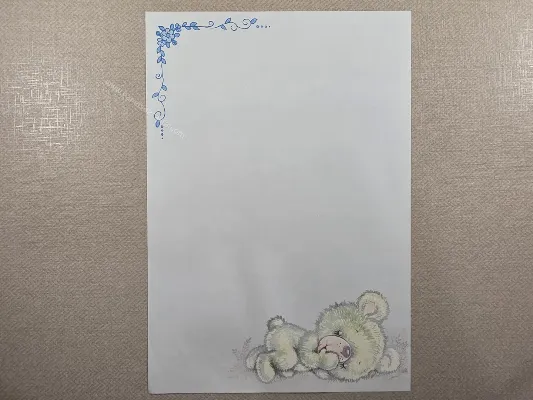 Papel de carta antigo - Bichinhos - 4150