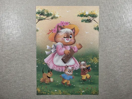 Papel de carta antigo - Bichinhos - 4154