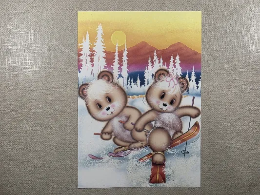 Papel de carta antigo - Bichinhos - 4155
