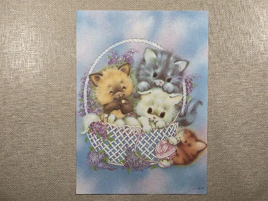 Papel de carta antigo - Bichinhos - 4157