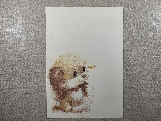 Papel de carta antigo - Bichinhos - 4170