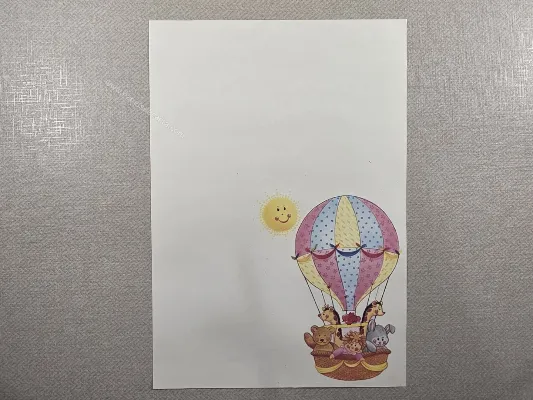 Papel de carta antigo - Bichinhos - 4175