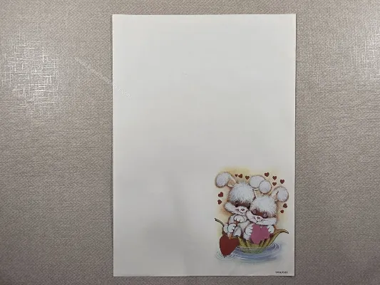 Papel de carta antigo - Bichinhos - 4178