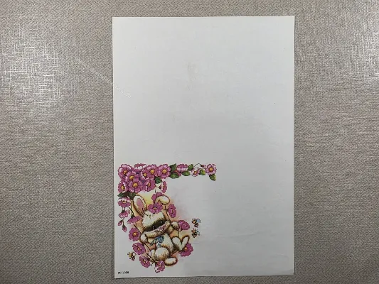 Papel de carta antigo - Bichinhos - 4179