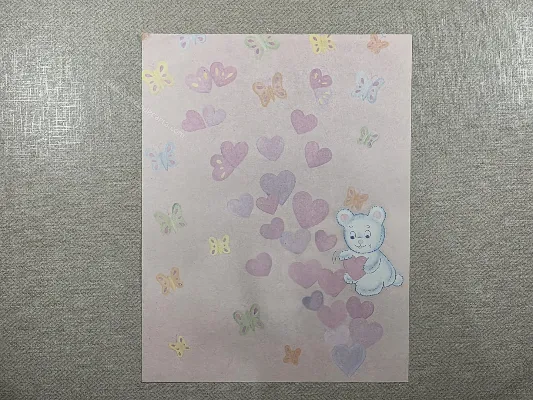 Papel de carta antigo - Bichinhos - 4184