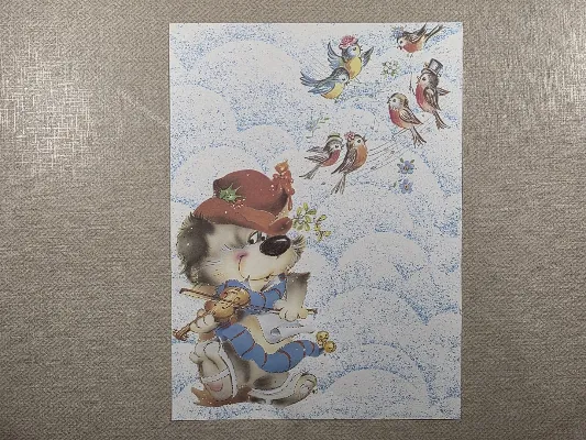 Papel de carta antigo - Bichinhos - 4193